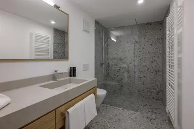 Ein Badezimmer in der Unterkunft Alpensonne Apartments
