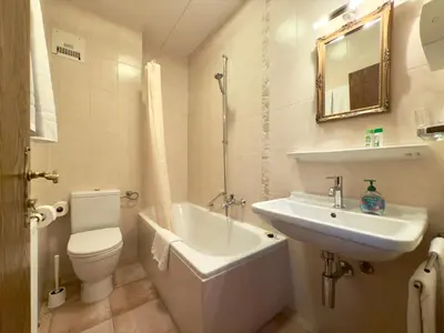 Ein Badezimmer in der Unterkunft Hotel Forsthaus Oberau