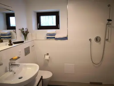 Ein Badezimmer in der Unterkunft Weyarn südlich von München