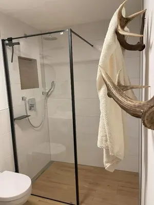 Ein Badezimmer in der Unterkunft FeWo Rainerweber Bochseitn