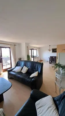Ein Sitzbereich in der Unterkunft Familie Pöllet