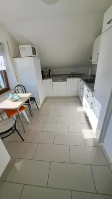 Küche/Küchenzeile in der Unterkunft Familie Pöllet