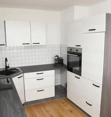 Küche/Küchenzeile in der Unterkunft Ferienglück Rosenheim