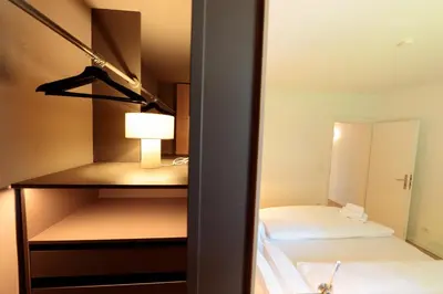 Ein Bett oder Betten in einem Zimmer der Unterkunft Gipfelkind