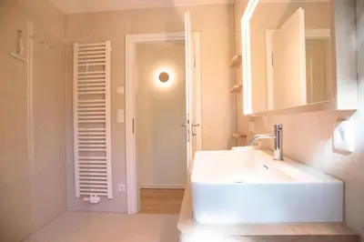 Ein Badezimmer in der Unterkunft Gipfelkind