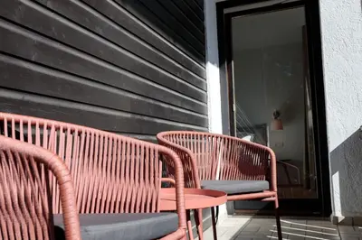 Ein Balkon oder eine Terrasse in der Unterkunft Gipfelkind