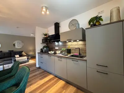Küche/Küchenzeile in der Unterkunft bella casa Allgäu Apartment 5