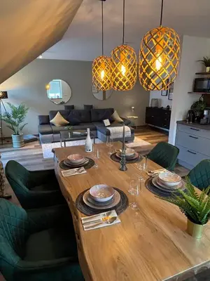 Ein Sitzbereich in der Unterkunft bella casa Allgäu Apartment 5