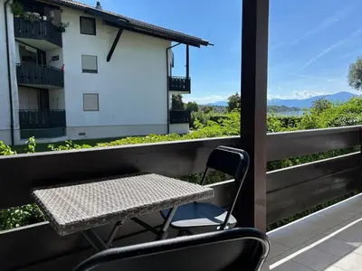 Ein Balkon oder eine Terrasse in der Unterkunft Fewo Uferglück