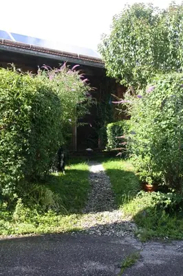 Ein Garten an der Unterkunft Ferienwohnung Rechler