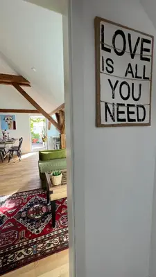 Grundriss der Unterkunft Rooftop Arts&Crafts Apartment, zentral und ruhig, 3 Dachterrassen