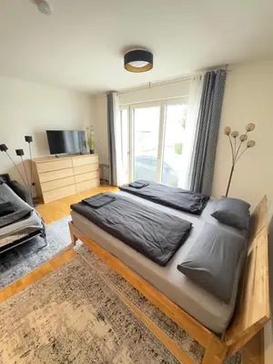 TV/Unterhaltungsangebot in der Unterkunft Modernes Apartment - Pasing Arcaden - S-Bahn