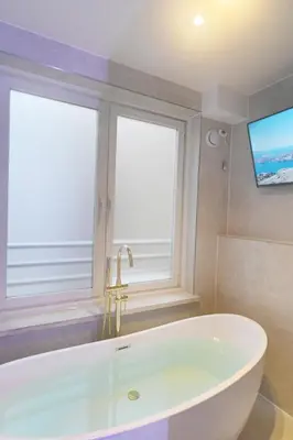 Ein Badezimmer in der Unterkunft Sams Living Athen - Munich City