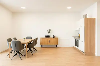 Küche/Küchenzeile in der Unterkunft SMS Homes I Auszeit in Kaufbeuren Zentrum