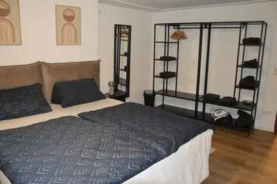 Ein Bett oder Betten in einem Zimmer der Unterkunft 3-Zimmer Wohnung Landsberg am Lech