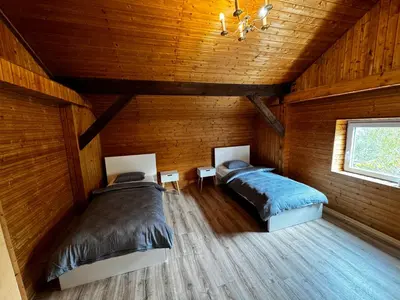 Ein Bett oder Betten in einem Zimmer der Unterkunft Vardi Haus