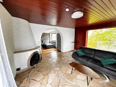 Ein Sitzbereich in der Unterkunft Vardi Haus