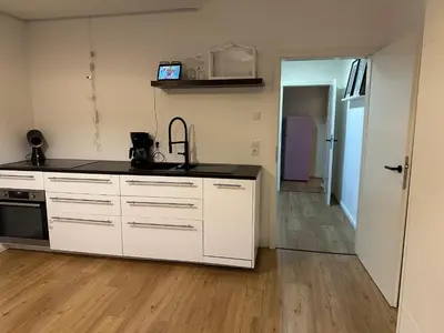 Küche/Küchenzeile in der Unterkunft Ferienwohnung MarLeo Landsberg am Lech