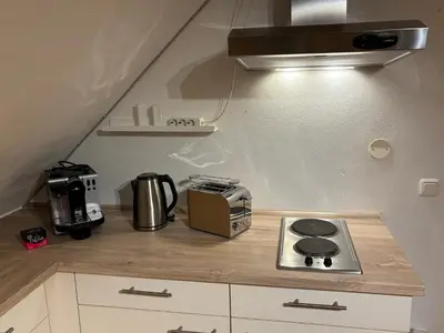 Küche/Küchenzeile in der Unterkunft Ferienwohnung mit Küche und Bad