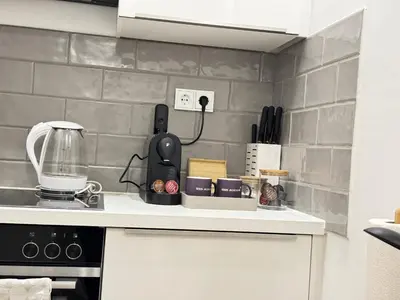 Küche/Küchenzeile in der Unterkunft Altstadtnahes Apartment