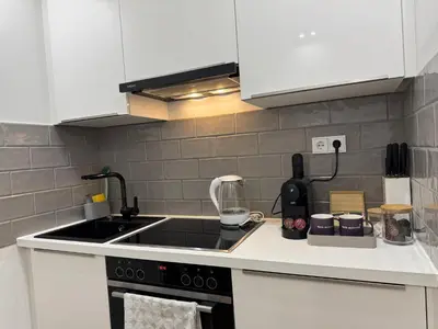 Küche/Küchenzeile in der Unterkunft Altstadtnahes Apartment