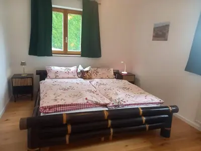 Ein Bett oder Betten in einem Zimmer der Unterkunft Idyllic apartment in Bavaria, near Munich, Freising, Erding