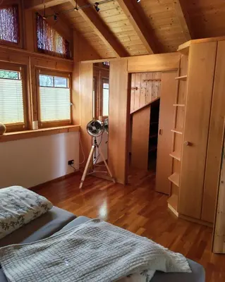 Ein Bett oder Betten in einem Zimmer der Unterkunft Ferienwohnung Mei Ruh'
