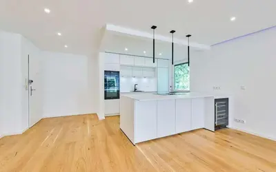 Küche/Küchenzeile in der Unterkunft Luxus Apartment Makartstraße München
