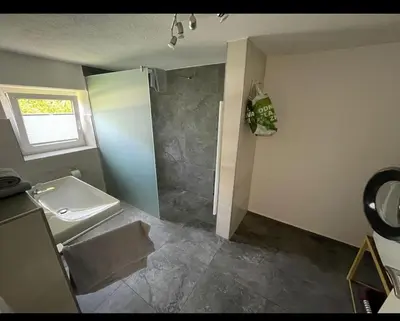 Ein Badezimmer in der Unterkunft Haus für Monteure und Studenten