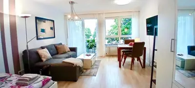 TV/Unterhaltungsangebot in der Unterkunft Studio apartment with balcony