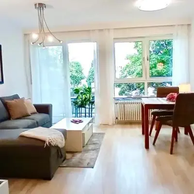 Studio apartment with balcony