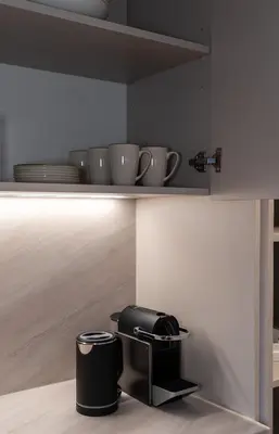 Küche/Küchenzeile in der Unterkunft Renovated Munich City Center Apartment near Oktoberfest