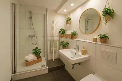 Ein Badezimmer in der Unterkunft Stylish Old Town Apartment with Free Parking and a Balcony near the Cathedral