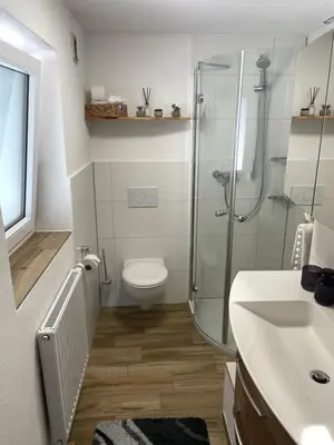 Ein Badezimmer in der Unterkunft Ferienwohnung Schmied