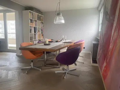 Ein Sitzbereich in der Unterkunft luxurious apartment with amazing view