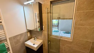 Ein Badezimmer in der Unterkunft Studio Bergblick 5