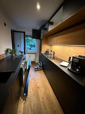 Küche/Küchenzeile in der Unterkunft Modern apartment with terrace in Solln