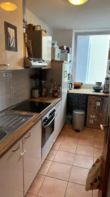 Küche/Küchenzeile in der Unterkunft City apartment next to Oktoberfest