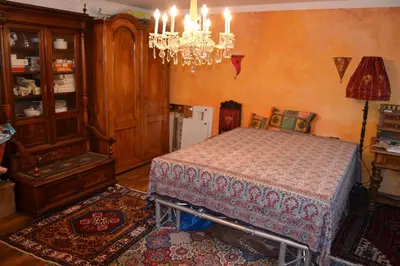 Ein Bett oder Betten in einem Zimmer der Unterkunft Oktoberfest 5min