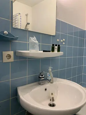 Ein Badezimmer in der Unterkunft Oktoberfest