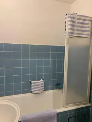 Ein Badezimmer in der Unterkunft Oktoberfest