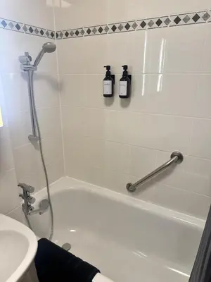 Ein Badezimmer in der Unterkunft Skyline & Frühlingsfest