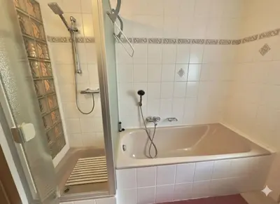 Ein Badezimmer in der Unterkunft Ferienoase Bad Wörishofen