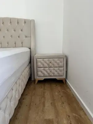 Ein Sitzbereich in der Unterkunft Ferienwohnung Schneeglöckchen