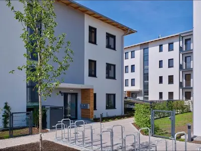 Das Gebäude in dem sich die Ferienwohnung befindet