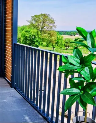 Ein Balkon oder eine Terrasse in der Unterkunft Exklusive Panorama-Ferienwohnung für bis zu 6 Personen in Bad Aibling