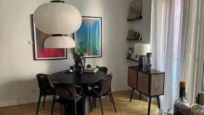 Grundriss der Unterkunft Modern & Cozy Apartment Münchner Freiheit with Balcony
