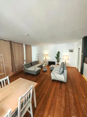 Ein Sitzbereich in der Unterkunft Munique City Residence Go