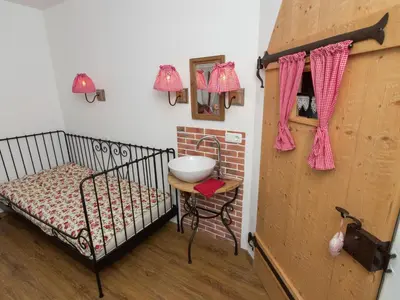 Ein Bett oder Betten in einem Zimmer der Unterkunft Stylish Apartment in Feldwies