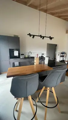 Küche/Küchenzeile in der Unterkunft Grüne Gams - Neubau Designwohnung mit 2 Balkonen